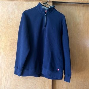 Men’s pullover IZOD sweatshirt. Navy blue. Size medium